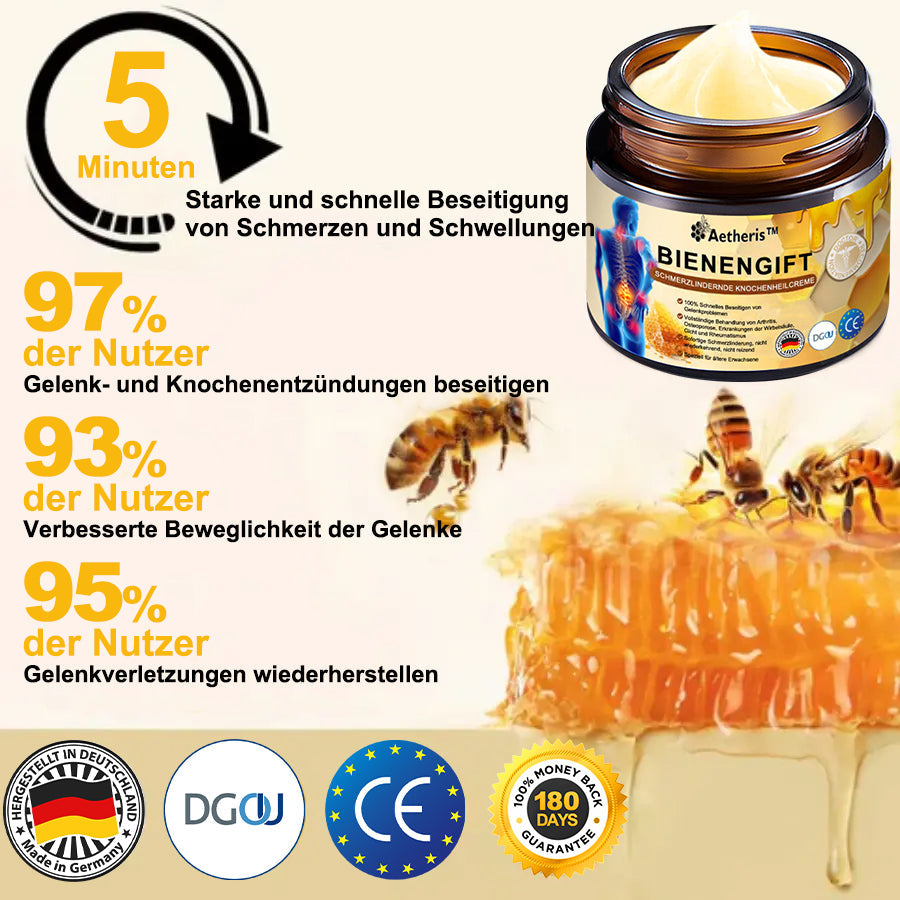 🏆Aetheris™ Bienengift Sofort-Ultra-Stärke Schmerztherapie-Creme🇩🇪DGOU Genehmigt🇩🇪