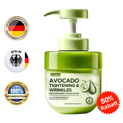 flysmus™ Avocado Straffendes & Falten reduzierendes Körperlotion-Peeling (🇩🇪 DDG Recommended)