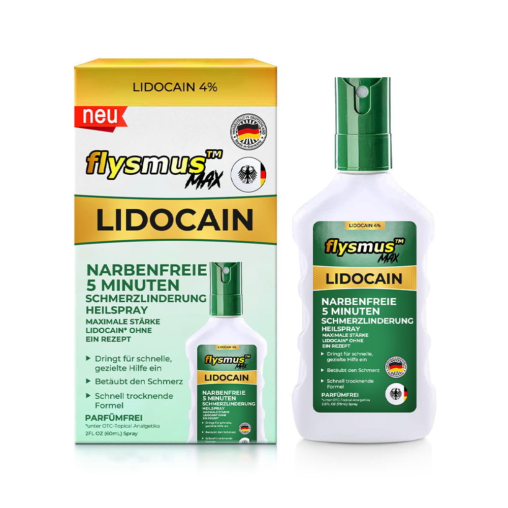 🇩🇪Offizieller Shop: flysmus™ Lidocain 5-Minuten Schmerzlinderung Heilspray👨‍⚕️BfArM zertifiziert✅Reduzierung von Gelenkschwellungen, Schmerzen, Steifheit, Rötungen, Wärme, Empfindlichkeit und Gelenkermüdung