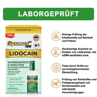 🇩🇪✅Offizieller Shop: flysmus™ Lidocain 5-Minuten Schmerzlinderung Heilspray👨‍⚕️DGOU Genehmigt✅Reduzierung von Gelenkschwellungen, Schmerzen, Steifheit, Rötungen, Wärme, Empfindlichkeit und Gelenkermüdung