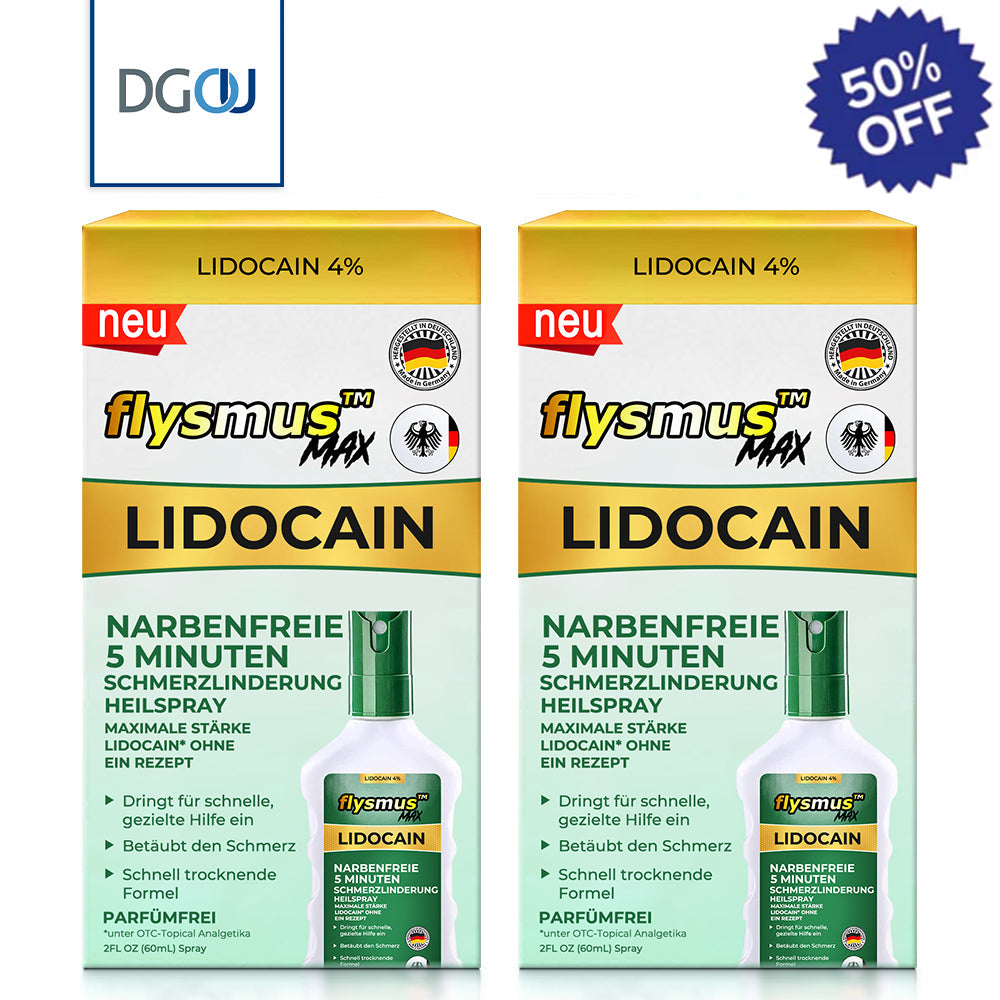 🇩🇪🌐Offizieller Shop: flysmus™ Lidocain 5-Minuten Schmerzlinderung Heilspray👨‍⚕️DGOU Genehmigt✅Reduzierung von Gelenkschwellungen, Schmerzen, Steifheit, Rötungen, Wärme, Empfindlichkeit und Gelenkermüdung