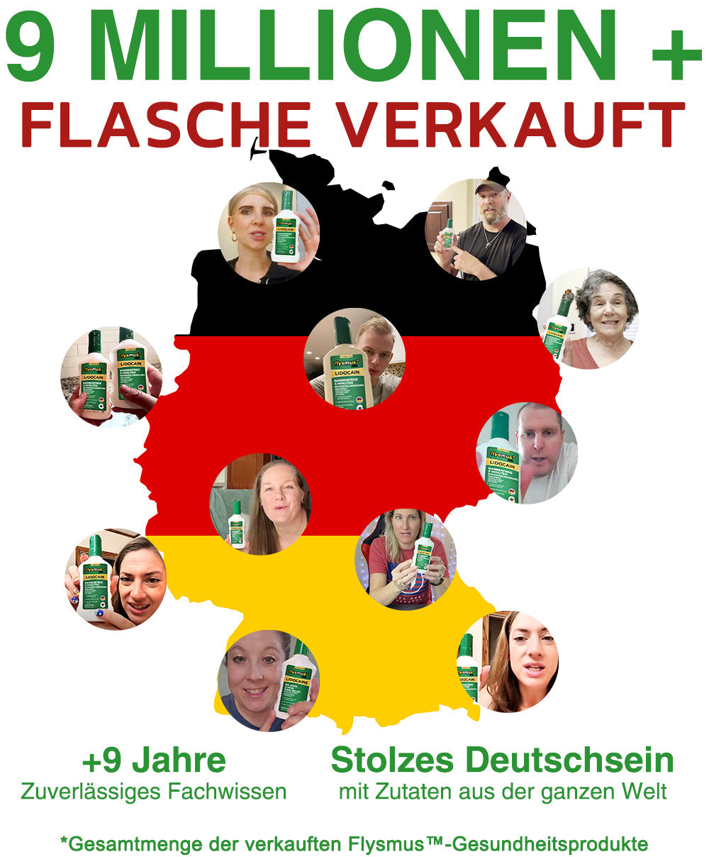 🇩🇪Offizieller Shop: flysmus™ Lidocain 5-Minuten Schmerzlinderung Heilspray👨‍⚕️BfArM zertifiziert✅Reduzierung von Gelenkschwellungen, Schmerzen, Steifheit, Rötungen, Wärme, Empfindlichkeit und Gelenkermüdung