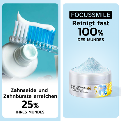 💥 Furzero™ Focussmile Bienengift Behandlung Pulver zum Einnehmen 🦷 (BZÄK empfohlen)