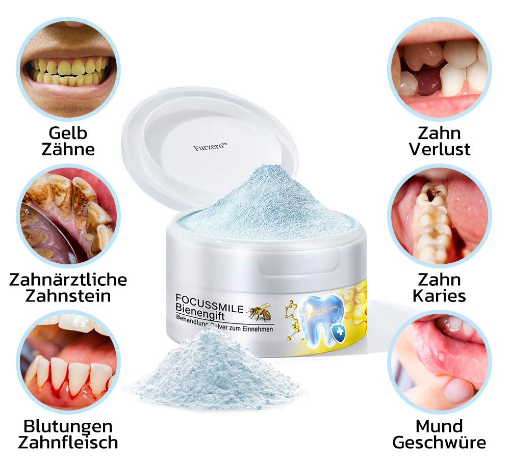 🦷 Furzero™ Focussmile Bienengiftbehandlung Pulver zum Einnehmen (🇩🇪 BZÄK Zugelassen)